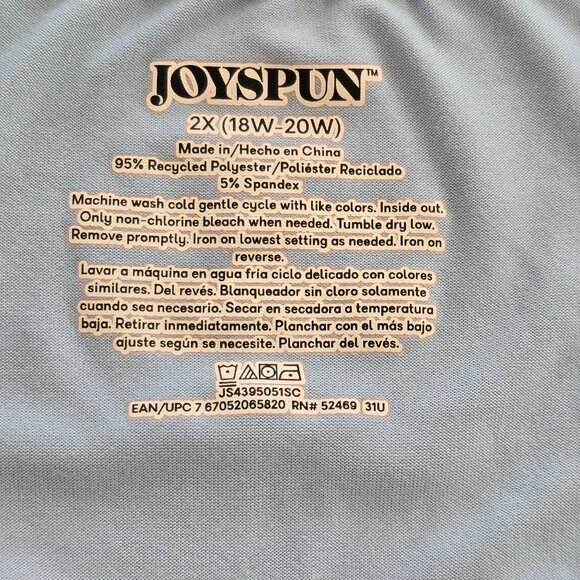 Women's Long Sleeve Tee and Jogger Pajama Set, Size: 2X 18W-20W - Picture 13 of 14